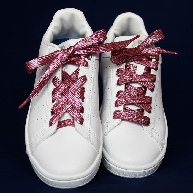 lacets rose paillettes