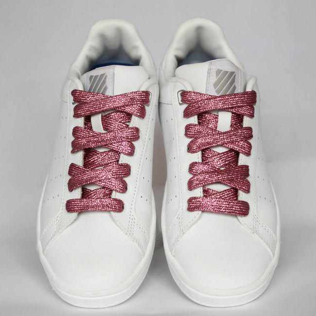lacets rose paillettes