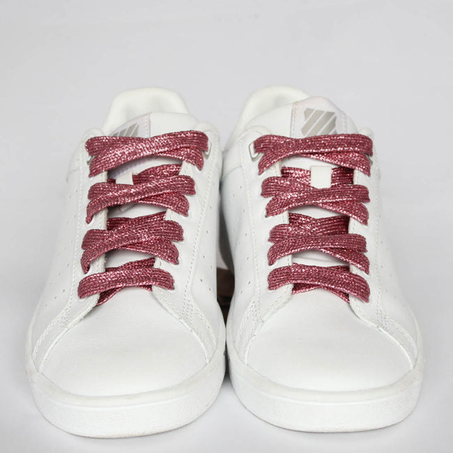 lacets rose paillettes