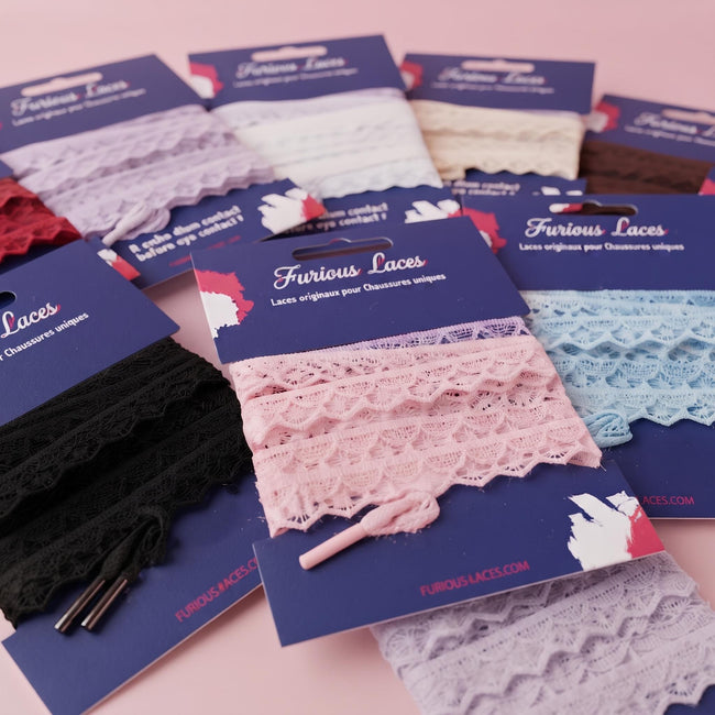 Collection de lacets en dentelle Furious Laces