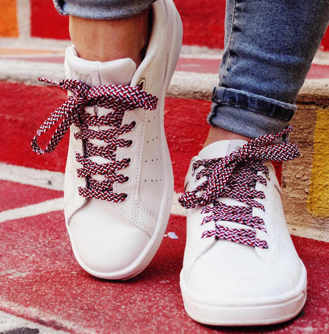 Lacets Blancs Les Lacets Rouges Lacets Rose Claire Made By Bobine