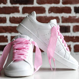 lacets vichy rose