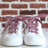 Lacets MARINS - ROUGE
