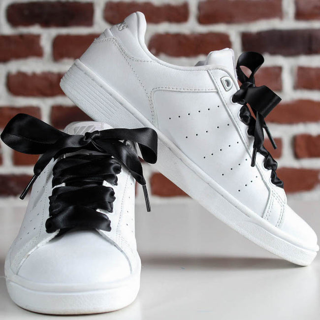 Satin Basket Blanche Lacet Ruban Lacets Ruban Satin Noirs – Lacets