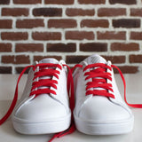Lacets Plats - Rouge