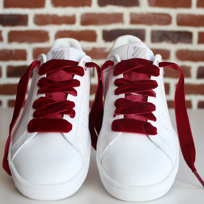 Lacets Bordeaux en Velours