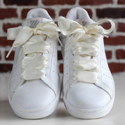 Lacets satin Crème