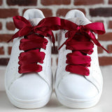 Lacets satin Bordeaux